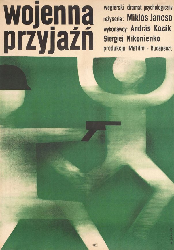 Polish poster for MY WAY HOME (Miklos Jancso, Hungary, 1965)