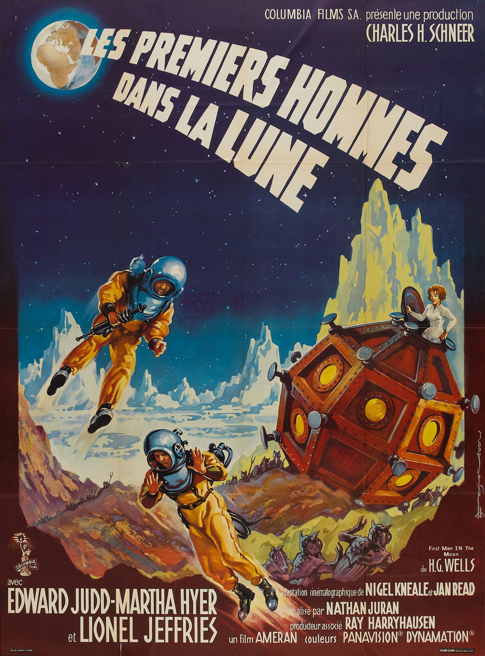 French grande for THE FIRST MEN IN THE MOON (Nathan Juran, UK, 1964).jpg