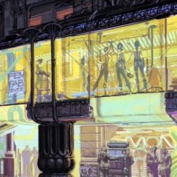 BLADE RUNNER (1982) concept art by Syd Mead. 7